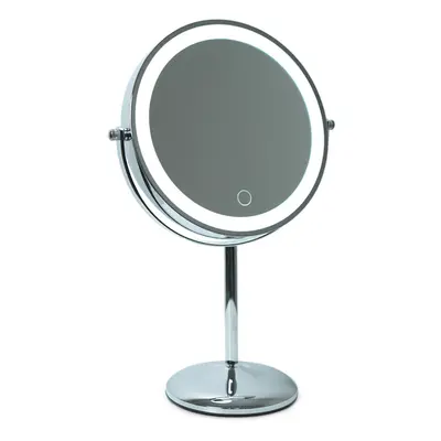 8 Rechargeable x Magnification Dimmable LED Light Vanity Makeup Mirror