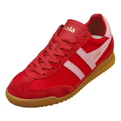 (3) Gola Tornado Womens Fashion Trainers in Red Pink