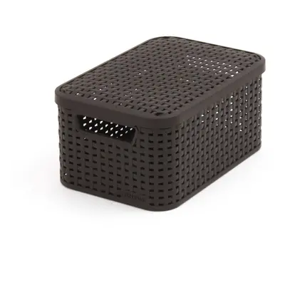 Curver Style Storage Box Rattan Look Size with Second-Generat