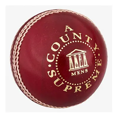 County Supreme Cricket Ball 5oz, Red, Womens