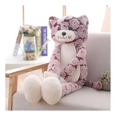 (Cool Kat Pink, 90cm/35.4in) Cool cat pillow doll soft plush toy children's gift