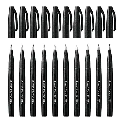 Brush Sign Pen Black - Pack of