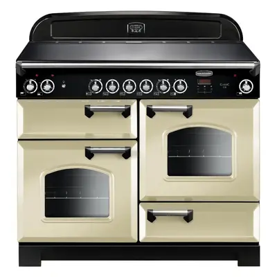 Rangemaster CLA110ECCR/C Classic Cream with Chrome Trim 110cm Ceramic Range Cooker - A Rated