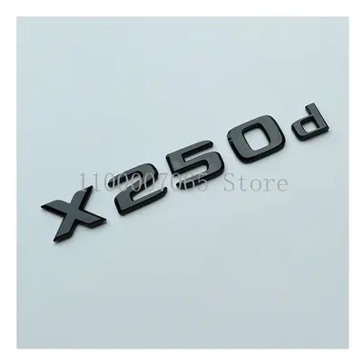 (X250d) Glossy Black Letters X250d X350d 4Matic Etition Emblem for Mercedes