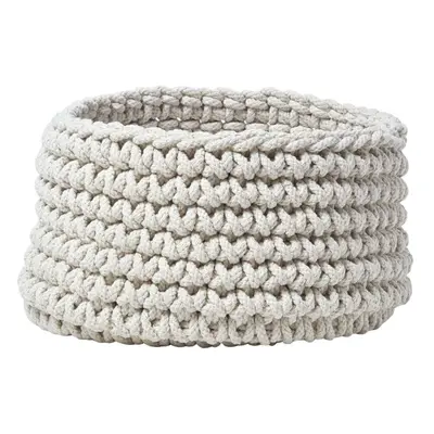 (Natural) Cotton Knitted Round Storage Basket, x cm