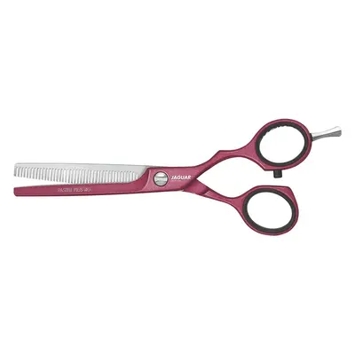 5.5-Inch Jaguar Hairdressing Scissor Sharp Pastel Plus Offset - Berry Thinner