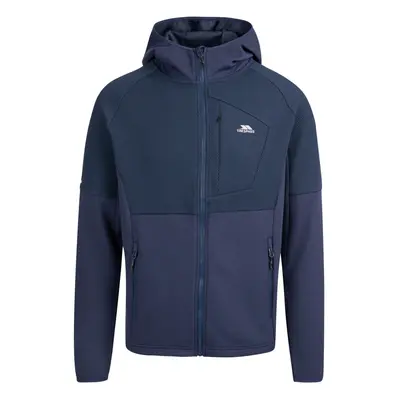 (M, Navy) Trespass Mens Hooded Full Zip Activewear Top Bani