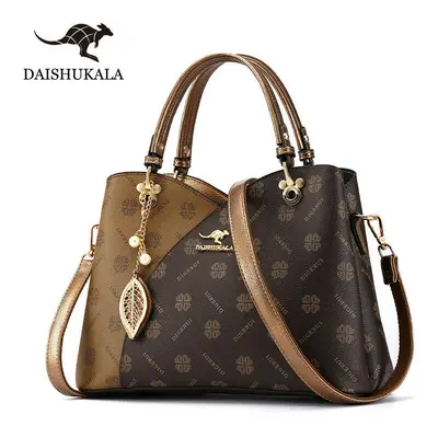 (Copper color (handbag)) Mother's Day Gift Mother's Bag Middle -Aged Handbody Bags Laohua Women'