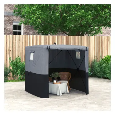 Outsunny x 2m Pop Up Gazebo with Sides Easy up Party Tent with Carry Bag Black