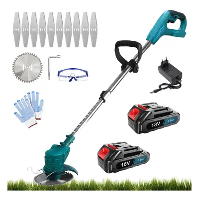 Cordless Strimmer Grass Trimmer+2Battery+Charger-Replace For Makita18V