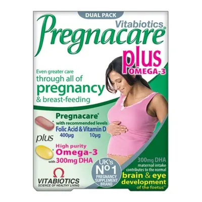 Vitabiotics Pregnacare Plus Omega - Tablets for Pregnancy Care and Omega-3 Support