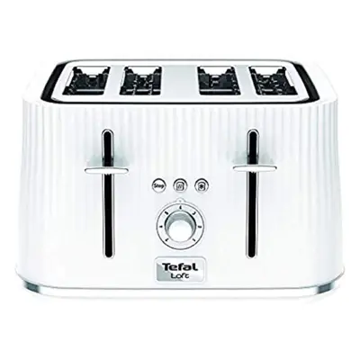 Tefal Loft TT760140 4-Slot Toaster/White Slice, Plastic, W - UK Stock