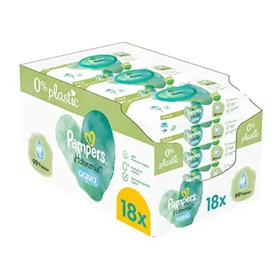 Pampers Baby Wipes Multipack, Harmonie Aqua, Wet Wipes (48 x 18), Pure Skin Protection For Delic