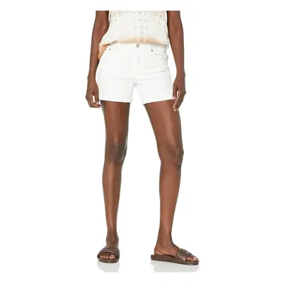 Levis Womens Mid Length Shorts, chalk White