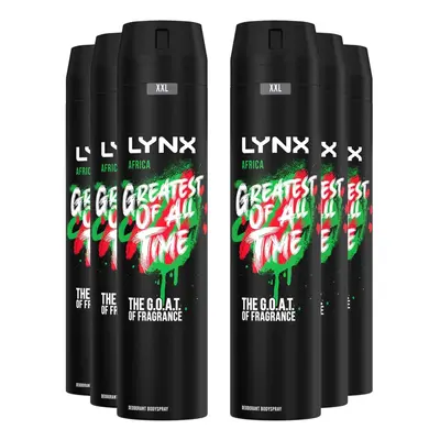 Lynx 48H Fresh Deodorant Body Spray, Africa, Pack, 250ml