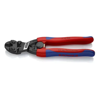 Knipex 22 CoBolt compact bolt cutters, 20Â° angled pliers head, with opening spring and handle w