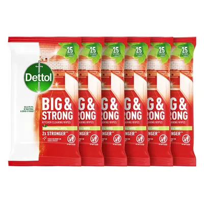 Dettol Kitchen Cleaning Wipes Bulk Big and Strong, x Wipes, Wipes Total