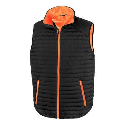 (3XL, Black/Orange) Result Unisex Adult Thermoquilt Gilet