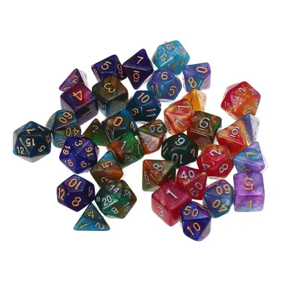 35pcs Set Polyhedral Dices DND RPG MTG Role Playing Board Game