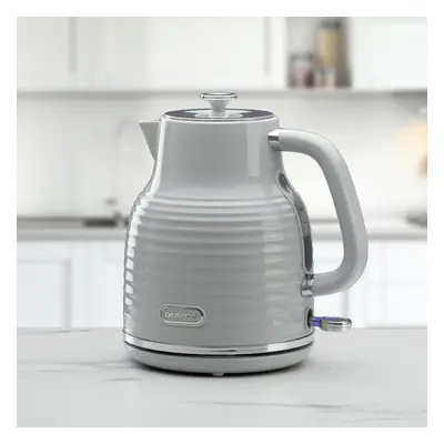 (Grey) Daewoo Sienna 1.7 Litre Jug Kettle Cordless 360Â° Base 3KW Rapid Boil