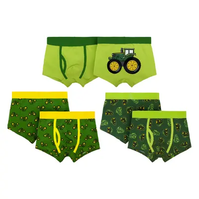 John Deere Boys' Toddler Child Boxer Brief Underwear Green Lime Green