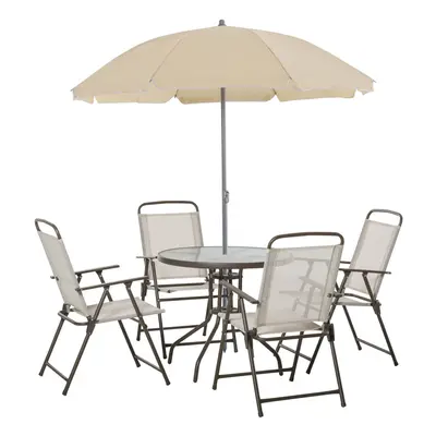 6pc Outsunny Garden Bistro Furniture Set | Patio Furniture Set