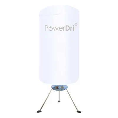 (White) PowerDri Indoor Electric Clothes Dryer 1000W 15kg Fast Heated Airer w/Cover