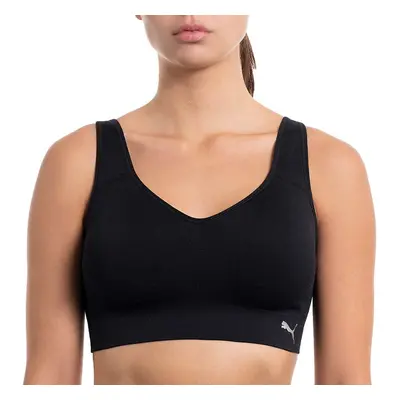 PUMA Womens Seamless Convertible Sports Bra 2-Pack Black/Gray (Small