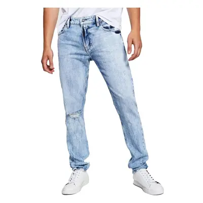 GUESS Men's Eco Distressed Slim Tapered Jeans Fremont