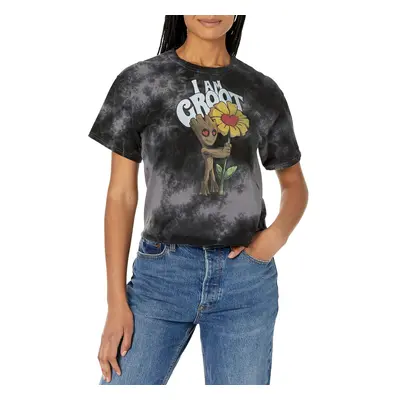 Marvel Universe Mine Groot Womens Fast Fashion Short Sleeve Tee Shirt BlackCharcoal XLarge