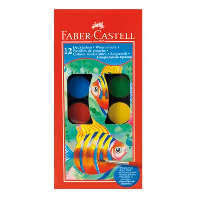 Faber-Castell Deckfarben Watercolours (12 Colours)