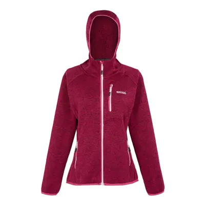 (10 UK, Deep Pink) Regatta Womens/Ladies Newhill Marl Hooded Fleece Jacket