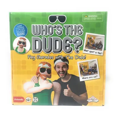 Identity Games Who's The Dude Charades Game - Use The Life Size Inflat