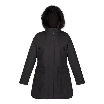 (8 UK, Black) Regatta Womens/Ladies Sabinka Faux Fur Trim Parka