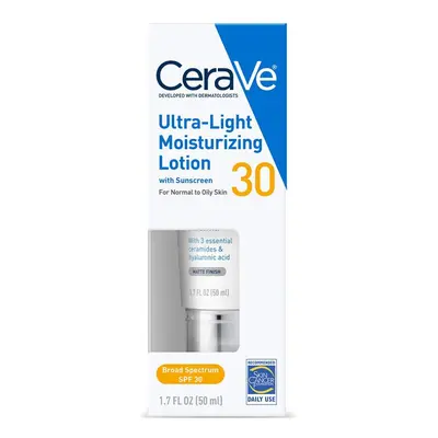 CeraVe Face Moisturizer with SPF | 1.7 Ounce | Light-Weight Face Lotion with Hyaluronic Acid | F