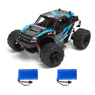 (Blue) 1/18 35km/h 2.4G 4CH 4WD High Speed Climber Crawler RC Car Toys Two Battery