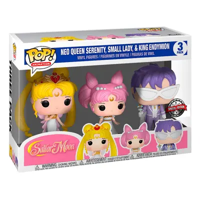 Funko Pop! Animation Sailor MoonExclusive Pack Neo Queen Serenity,Small Lady & King Endymion