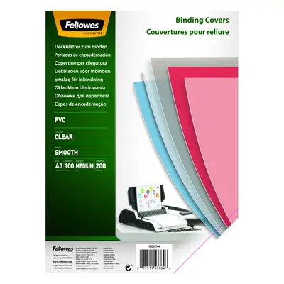 Binding Covers Clear A3 PVC Micron - Pack of