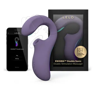 (Cyber Purple) LELO ENIGMA Double Sonic Female Triple Stimulation Massager With Bluetooth App