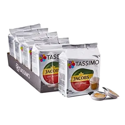 Tassimo Jacobs CafÃ© Au Lait, (Pack of 5, Total Coffee Capsules)