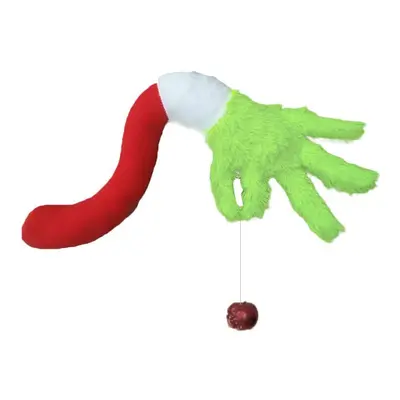 (Hand) Grinch Christmas Decorations Furry Green Grinch Leg & Head Tree Ornament Sets