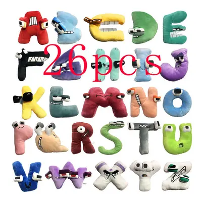 (A-Z) 26pcs Alphabet Lore Plush Toy Stuffed Peluche Doll Toys Children English