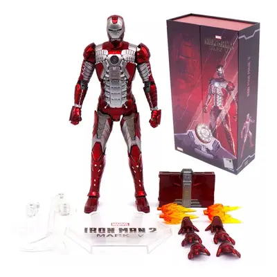 (MK5) ZD Toys MK Series Marvel Avengers Iron Man 7" Action Figure Model Scenes Gift