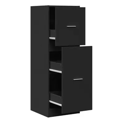 (black, x x cm) vidaXL Apothecary Cabinet Storage Cabinet Apothecary Cupboard Engineered Wood