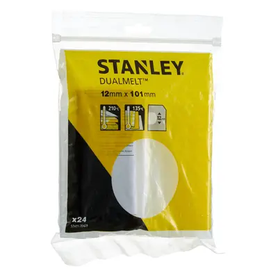 Stanley STHT1-70429 x 101mm Hot Melt Glue Stick - Clear (24 Pieces)