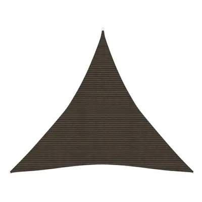 vidaXL Sunshade Sail g/mÂ² Brown 4x4x4 m HDPE Balcony Sunscreen Canopy