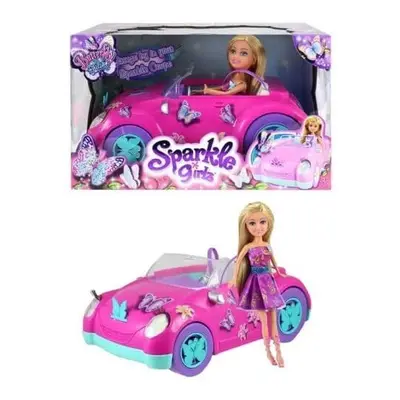 Sparkle Girlz Butterfly Fairies Coupe with Doll decorate your doll car