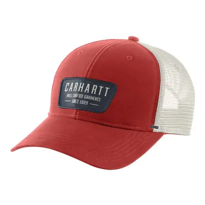 Carhartt Men's Canvas Mesh-Back Crafted Patch Cap Chili Pepper OFA