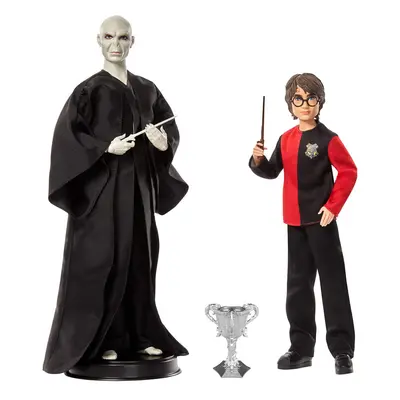 Mattel Harry Potter 2-Pack Gift Set: 12-inch Voldemort & 10.5-inch Harry Dolls with Film-Inspire