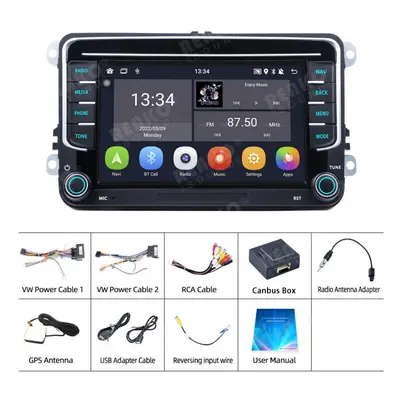 (as the picture, 7&apos;&apos;-2+32) Android-screen Car Radio For Volkswagen Golf 6 Polo Passat 